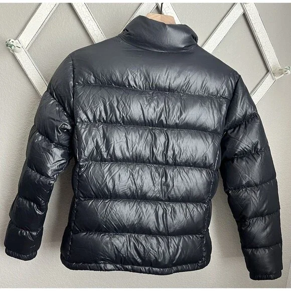 Lands' End Women's M 10/12 Down Puffer Jacket - Black - Picture 5 of 7